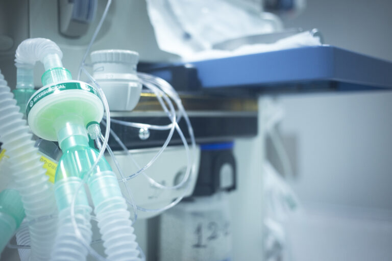 Traumatology orthopedic surgery hospital emergency operating room prepared for arthroscopy operation photo.